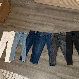 Zara boys Skinny Jeans in White, Blue, and Black